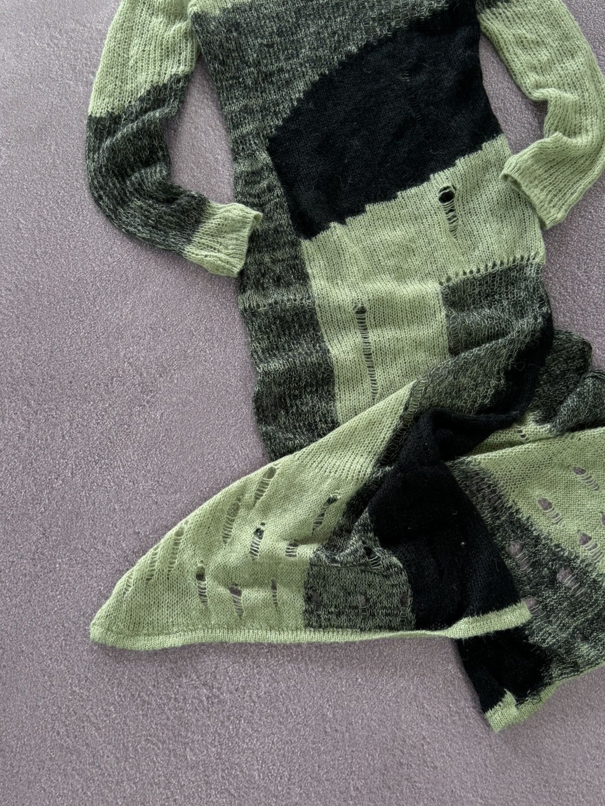 Japanese Brand Japan Vibe Archival Style Y2K Mohair Dress Size L / US 10 / IT 46 - 3 Thumbnail