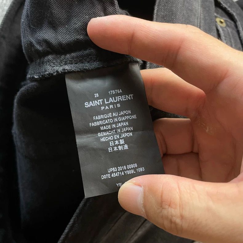 Saint Laurent Paris Saint Laurent Paris D02 Black Patch jeans 2505-Nextarrow Size US 28 / EU 44 - 5 Thumbnail