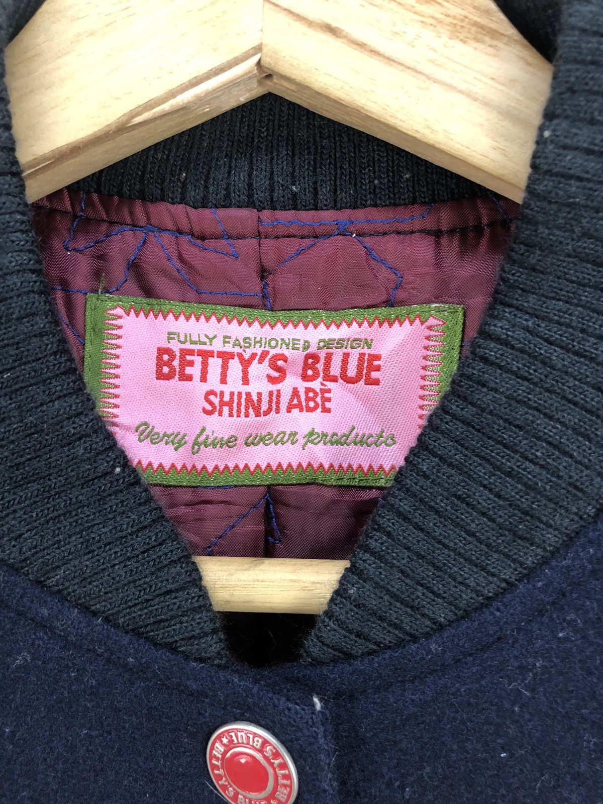 Japanese Brand Japanese Brand Shinji Abe Betty Embroidery Varsity Jacket Size US S / EU 44-46 / 1 - 7 Thumbnail