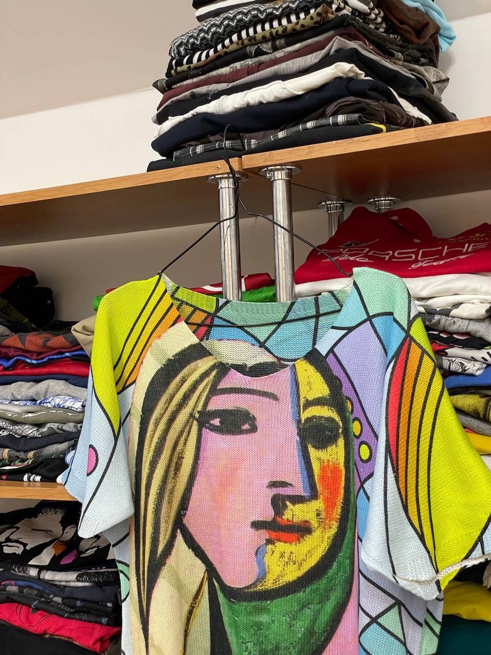 Other Vintage Pablo Picasso Coloured Cable Knit Sweater Tee Size M / US 6-8 / IT 42-44 - 6 Thumbnail