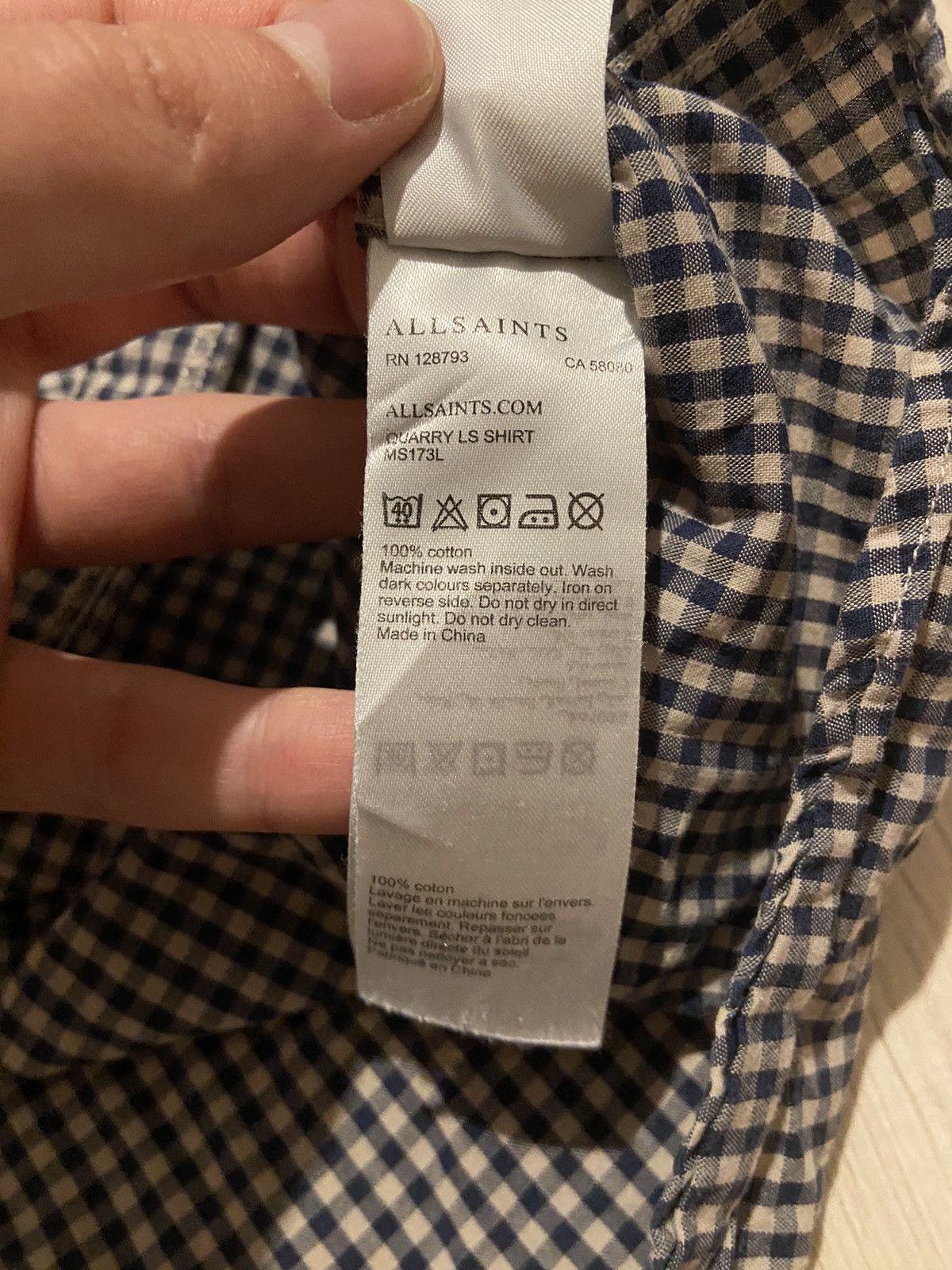 Allsaints Allsaints checkered basic shirt Size US S / EU 44-46 / 1 - 6 Thumbnail