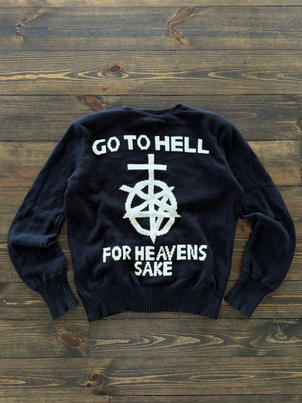 Vintage 00s Anarchy Vibe Grunge Cardigan Button Up Sweater