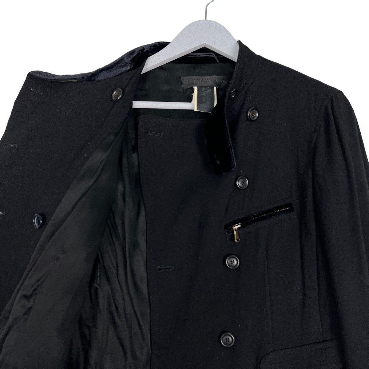 Donna Karan 🔥 DONNA KARAN NY MULTI BUTTON ZIPPER JACKET MADE IN ITALY Size US M / EU 48-50 / 2 - 10 Thumbnail