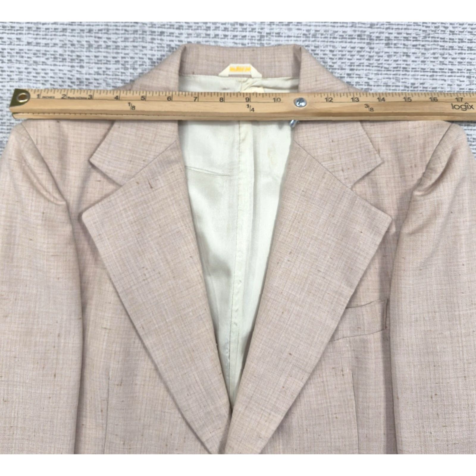 Vintage VINTAGE PDC International Collection Blazer Mens 38 Beige Lined Western USA Blazer Size 38R - 6 Thumbnail