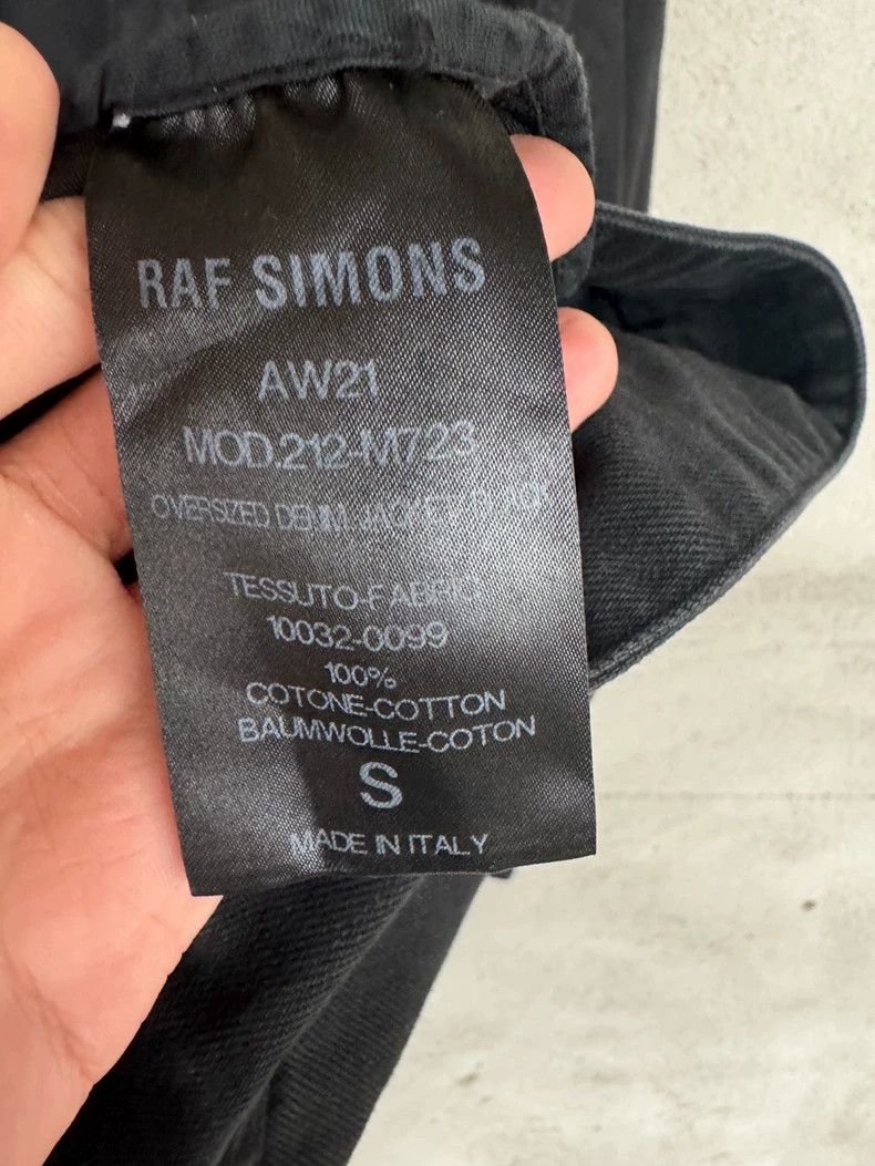 Raf Simons RAF SIMONS Slogan leather tag silhouette jacket 2502-Nextar Size US S / EU 44-46 / 1 - 7 Thumbnail