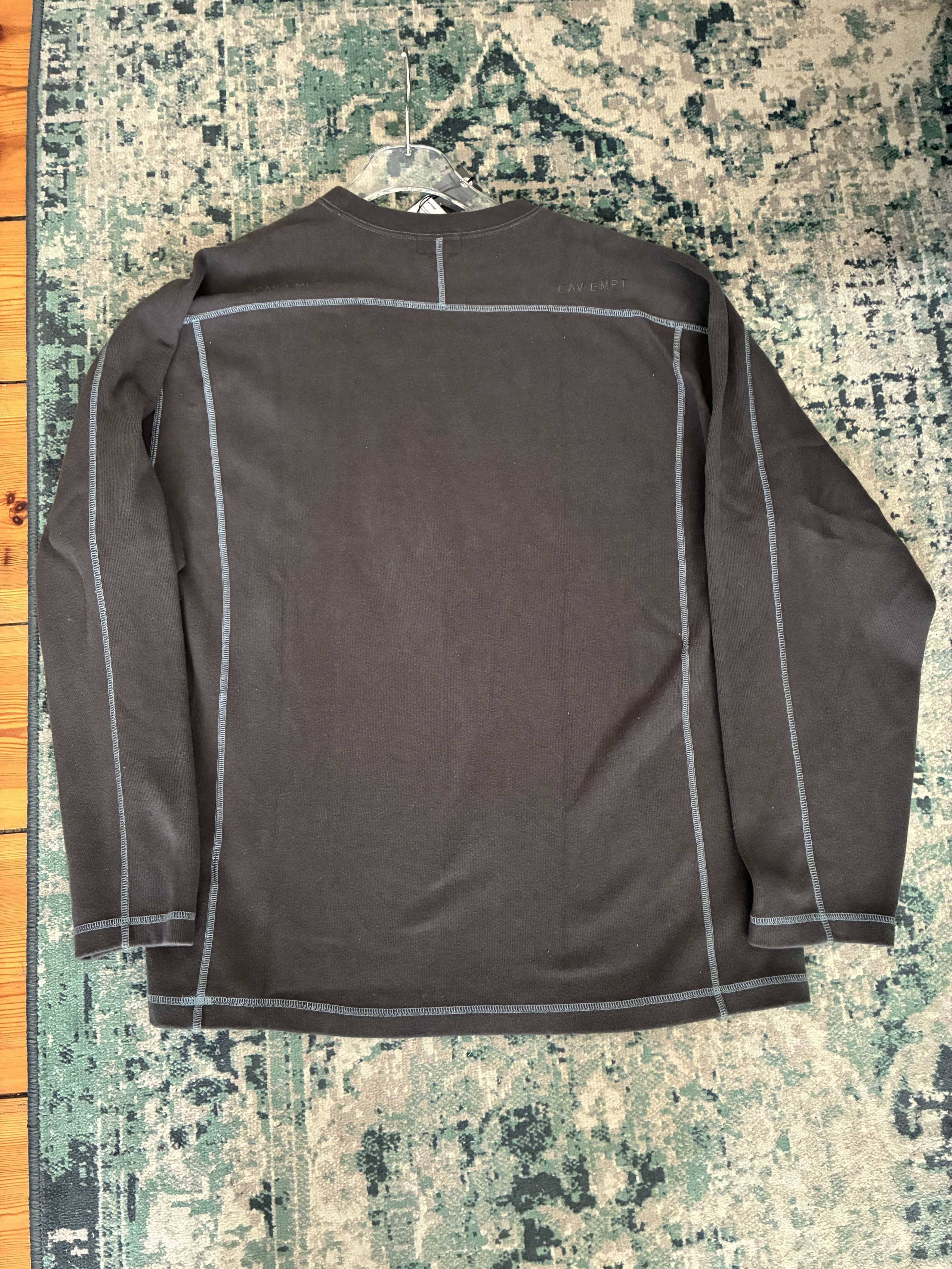 Cav Empt C.E Cav Empt Crew Neck Double Knit - Charcoal Size US XL / EU 56 / 4 - 2 Thumbnail