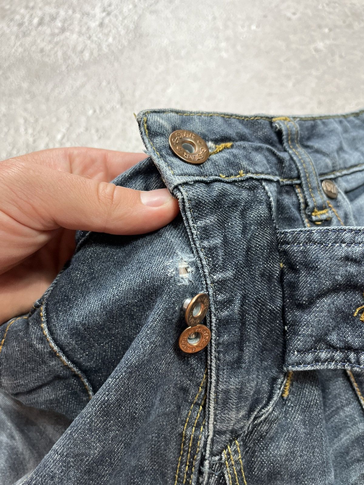 G-Star G-Star RAW Denim Jeans Men’s W34 L34 Blue Distressed Vintage Size US 30 / EU 46 - 10 Thumbnail