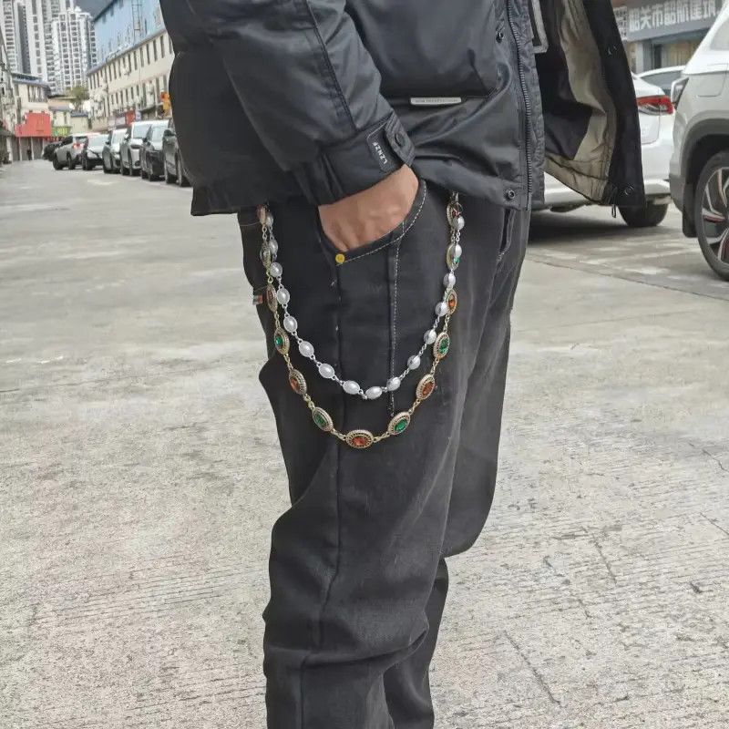 Jewelry 2 Layer Wallet Waist Chain Pants Size ONE SIZE - 6 Thumbnail