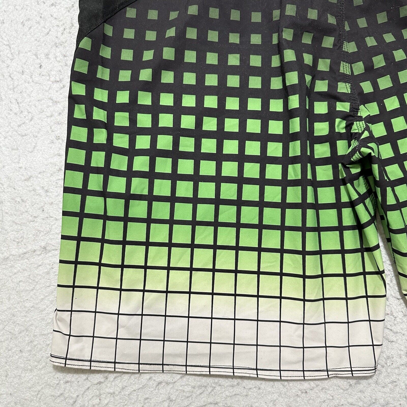 O'Neill O'Neill Men's 40 Swim Trunks Green Grid Striped Shorts Size US 40 / EU 56 - 10 Thumbnail