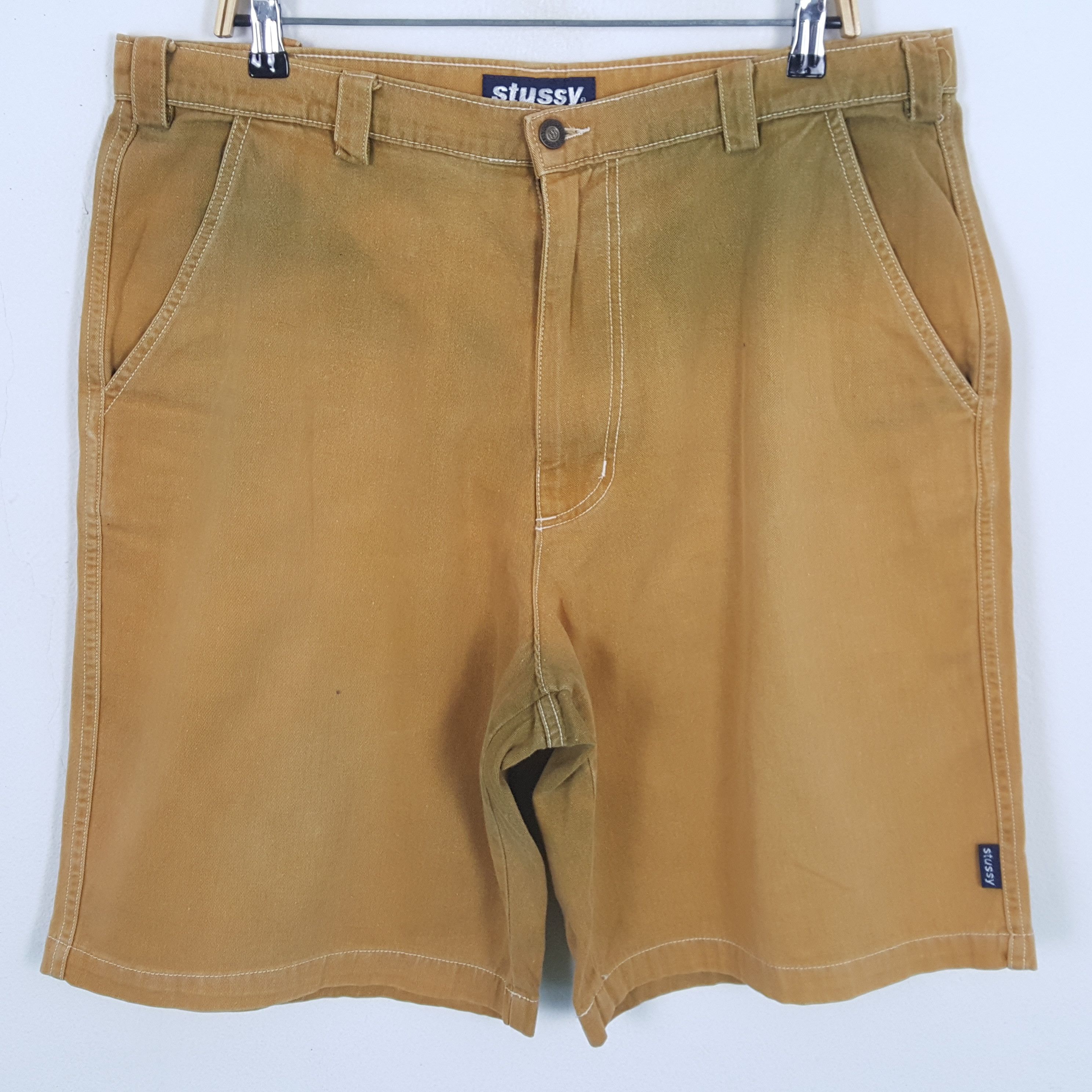 Stussy × Vintage Vintage STUSSY American Streetwear Skateboard Short Pants Size US 37 - 4 Thumbnail