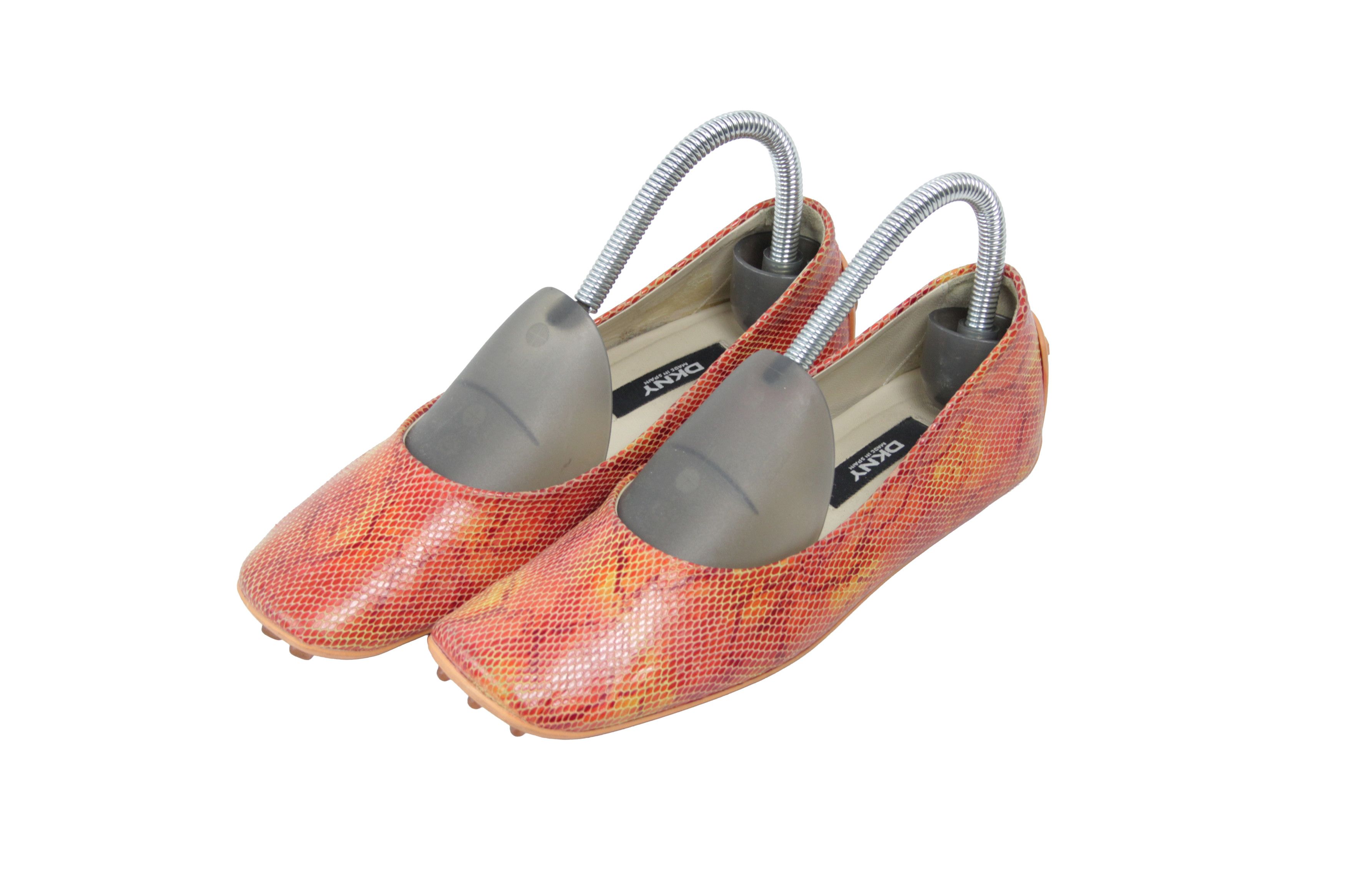 DKNY 00S Y2K Snake Skin Print Ballerina Boat Shoes Vintage Size US 6 / IT 36 - 3 Thumbnail