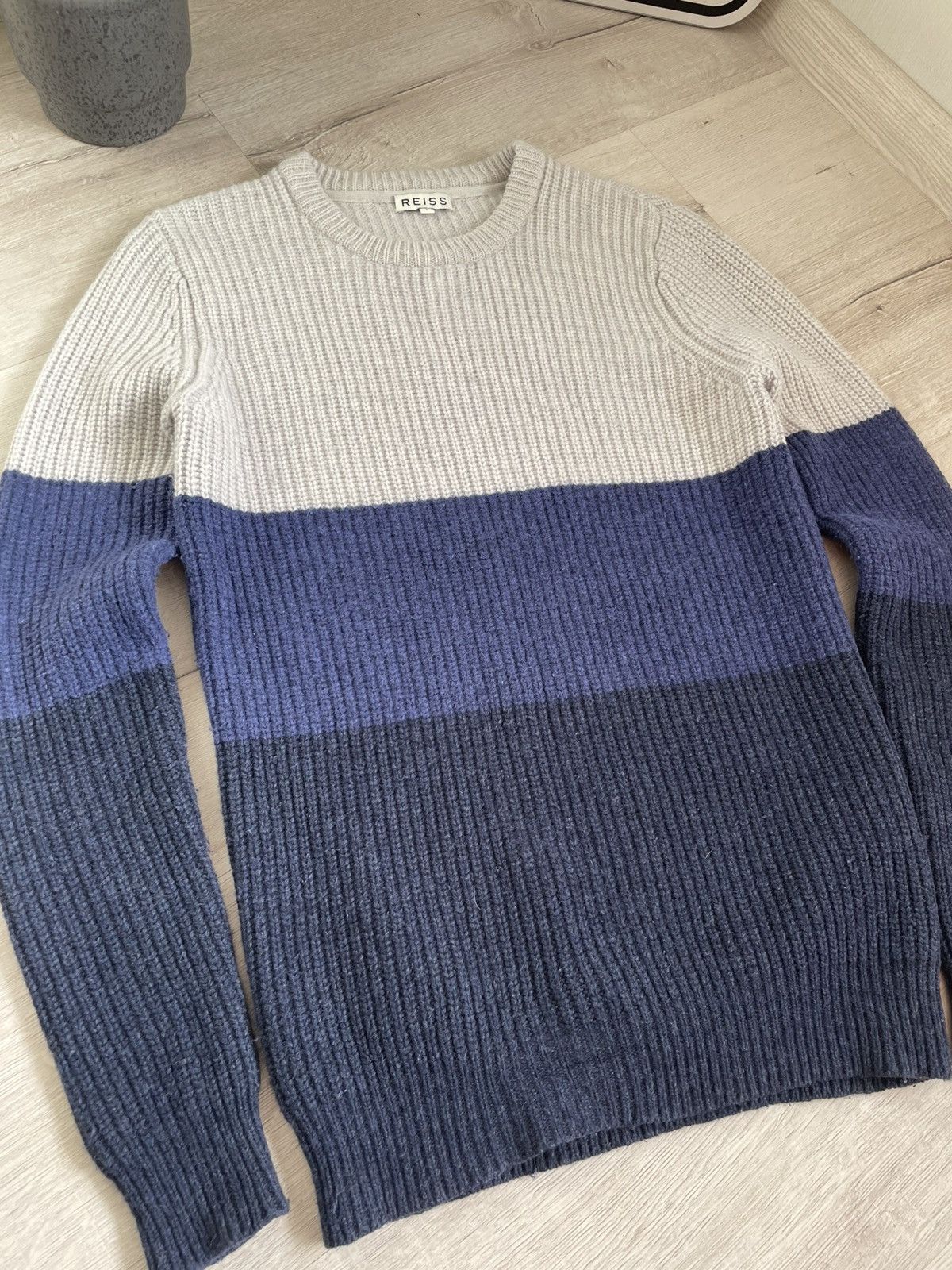 Reiss Rare Reiss Sweater Lambswool Knit Striped Y2k Design Size US S / EU 44-46 / 1 - 3 Thumbnail