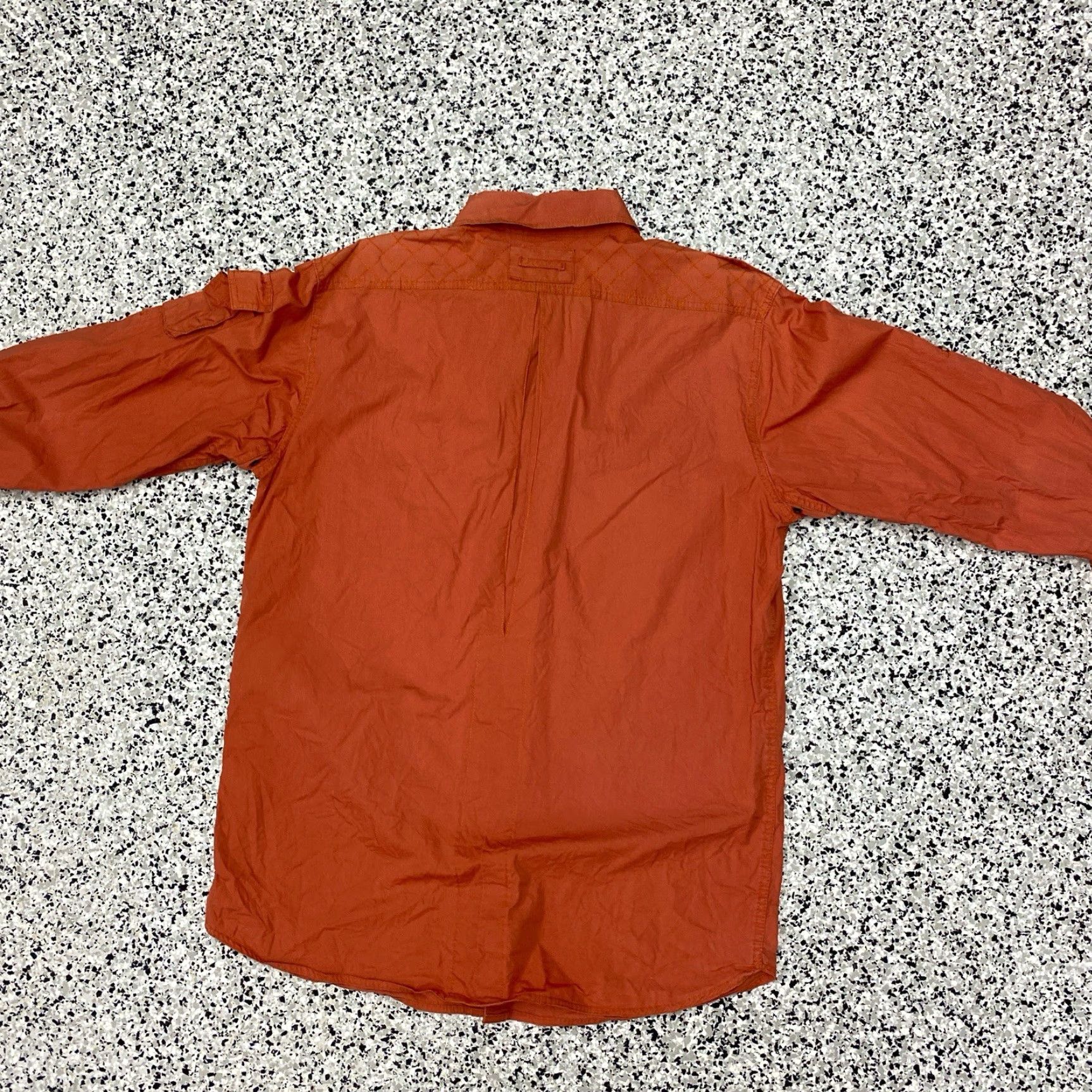 Vintage VINTAGE Outback Trading Shirt Mens M Orange Denim Western Cowboy 90s Casual Button-Up Cotton Long Sleeve Collared Size US M / EU 48-50 / 2 - 6 Thumbnail