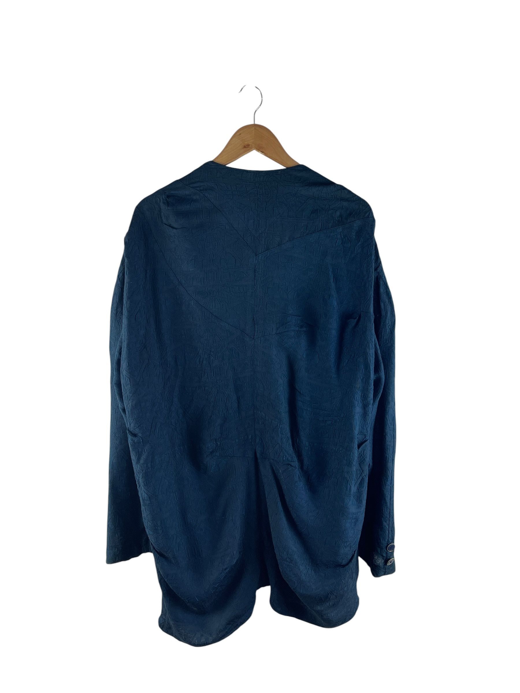 Japanese Brand Vintage Arrston Volaju by Kohshin Satoh Wrap Jacket Teal Size US L / EU 52-54 / 3 - 3 Thumbnail