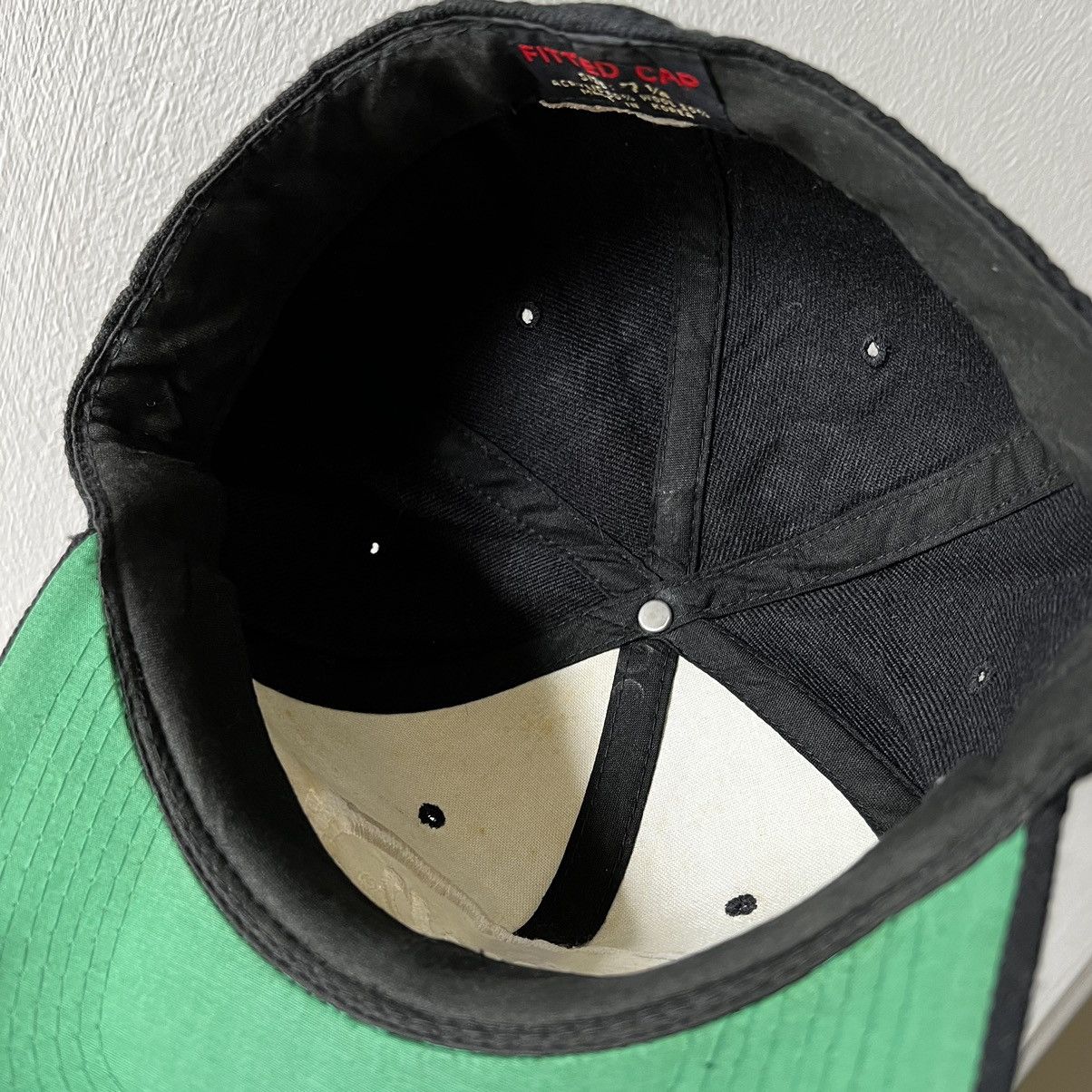 Vintage PIMP Oval Logo Wool Fitted Hat size 58cm-59cm Size ONE SIZE - 4 Thumbnail