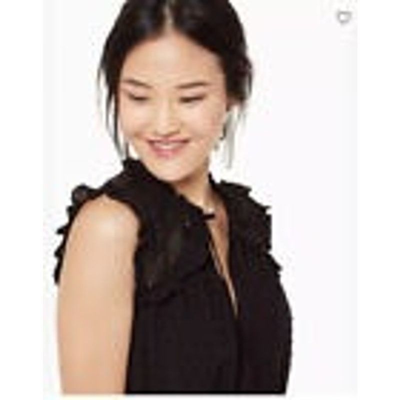Kate Spade Kate Spade Broome Street Swiss Dot Sleeveless Black Dress Size XS / US 0-2 / IT 36-38 - 4 Thumbnail