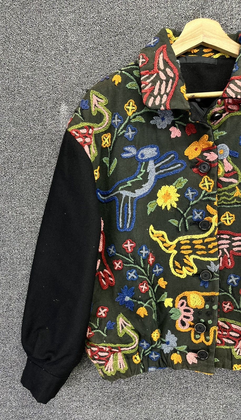 Japanese Brand Vintage Japanese Shashiko Wool Cardigan Jacket Size M / US 6-8 / IT 42-44 - 3 Thumbnail