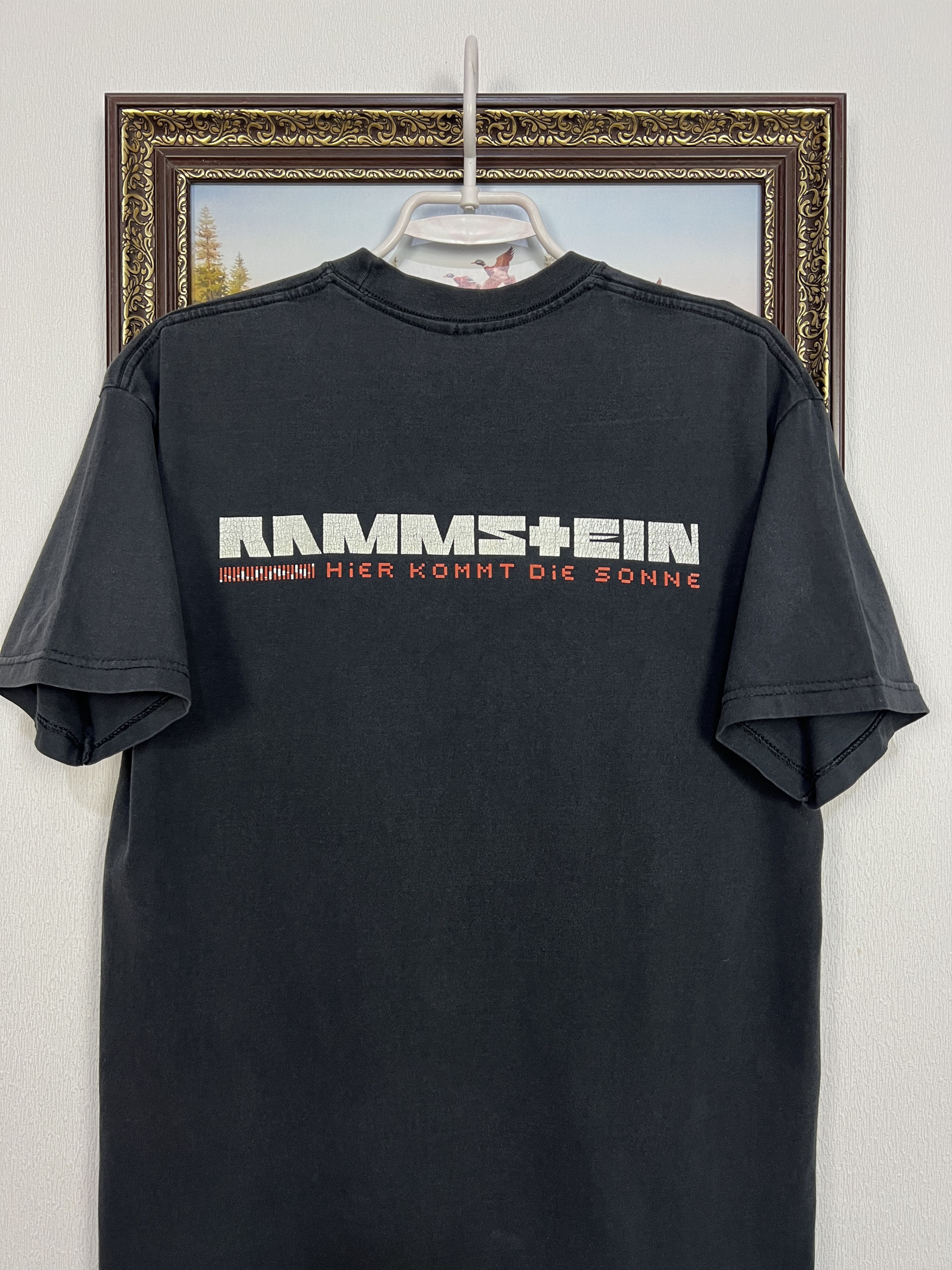 Vintage Vintage Rammstein Die Sonne Burn Over Print Band Tee Size US M / EU 48-50 / 2 - 9 Thumbnail