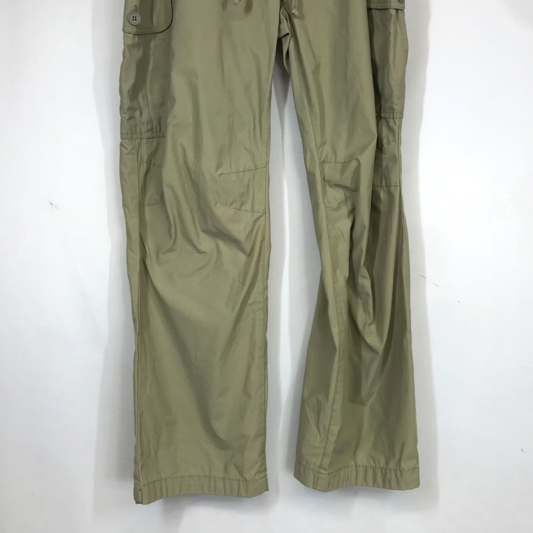 Gap GAP Men Pants Cargo Beig e Button Drawstring Waist Parachute Inseam 32 M 90s Y2K Mens Size US 31 - 3 Thumbnail