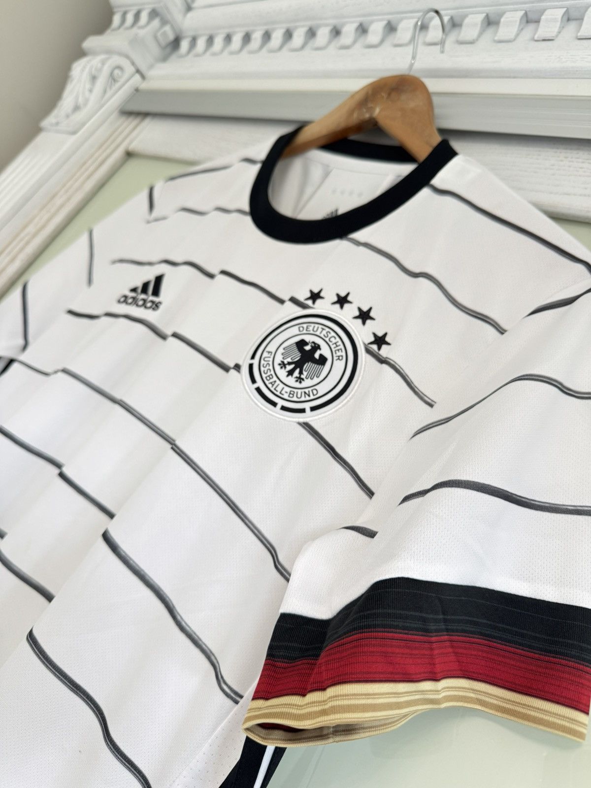 Adidas Germany 2020-2021 Home Soccer Jersey Football Kit Shirt Size US M / EU 48-50 / 2 - 6 Thumbnail
