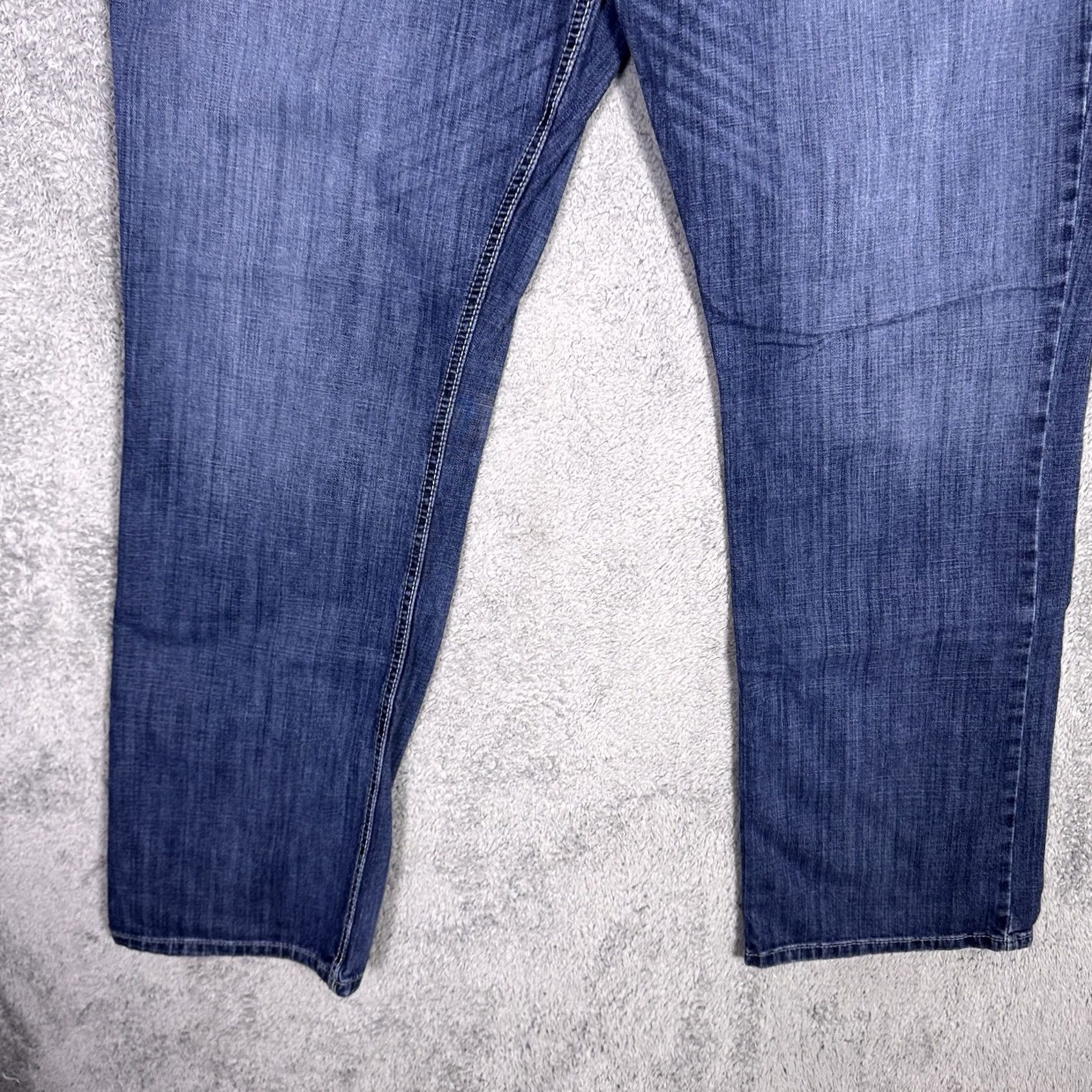 Denime Cinch Grant Mens Jeans 42x34 Relaxed Bootcut Blue Denim Western Jeans Size US 42 / EU 58 - 3 Thumbnail