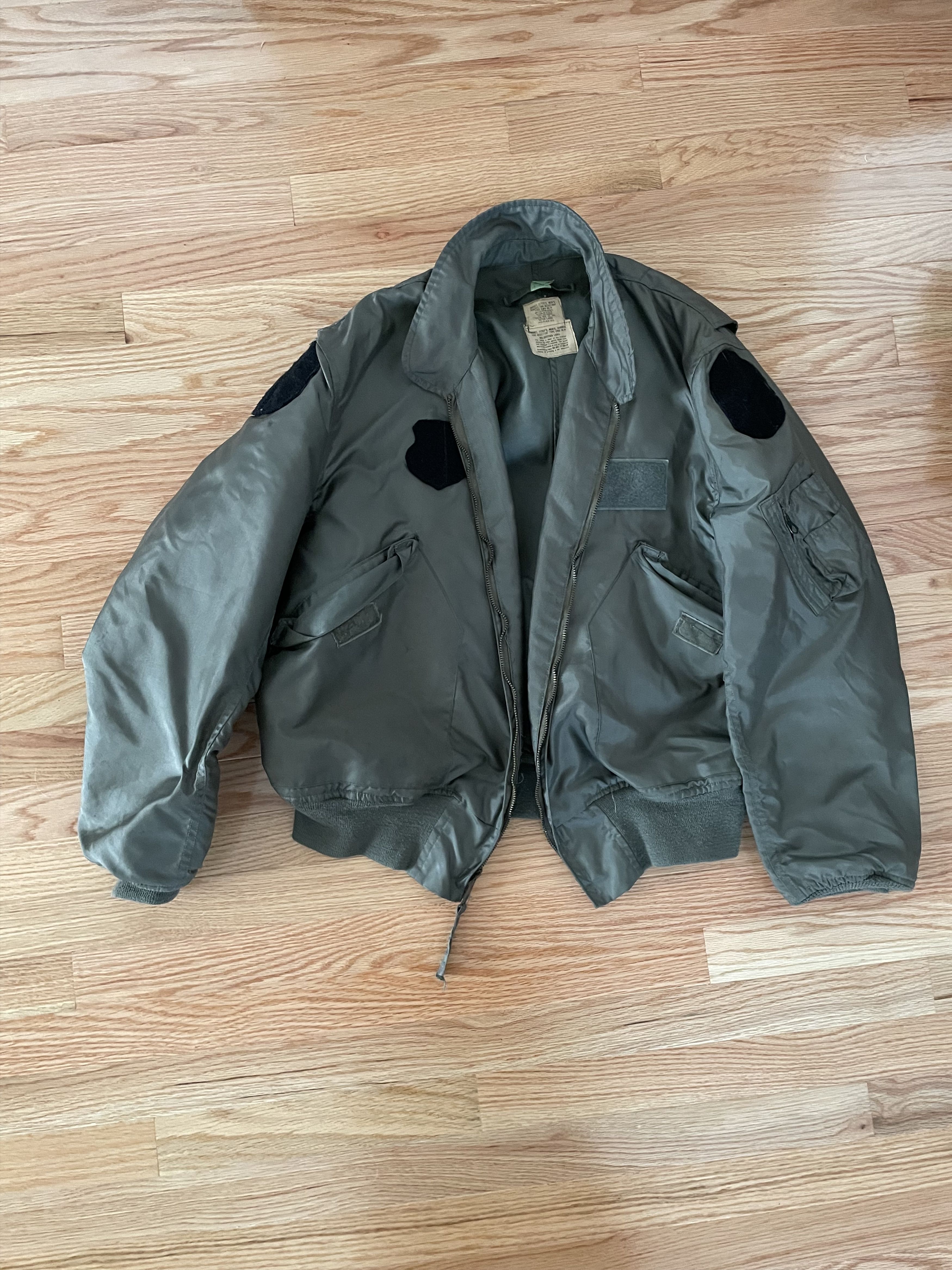 Vintage Vintage Unlined Olive Flight Jacket Size US L / EU 52-54 / 3 - 1 Thumbnail
