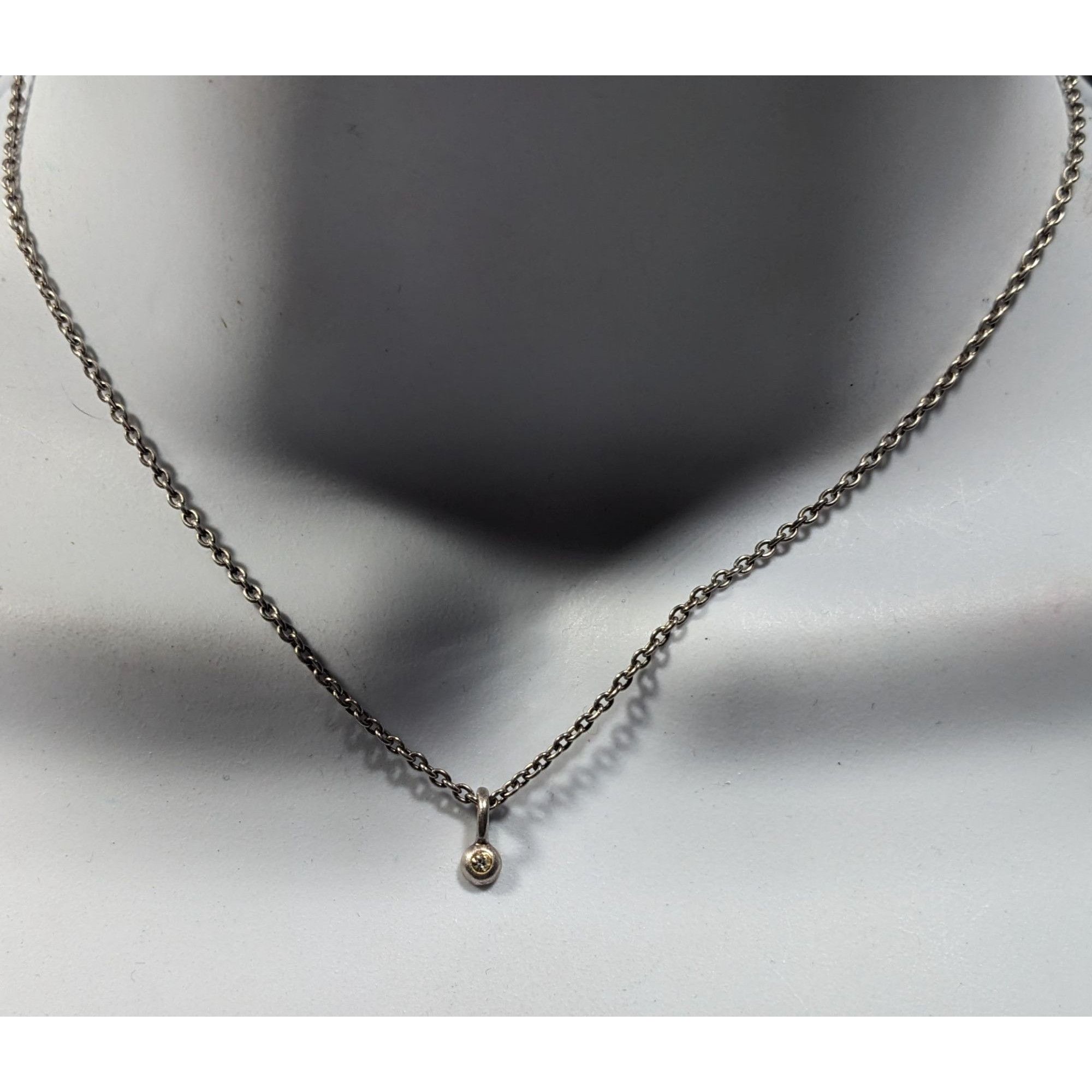 Other Roberta Chiarella Minimalist Silver Tone Rhinestone Pendant Size ONE SIZE - 1 Thumbnail