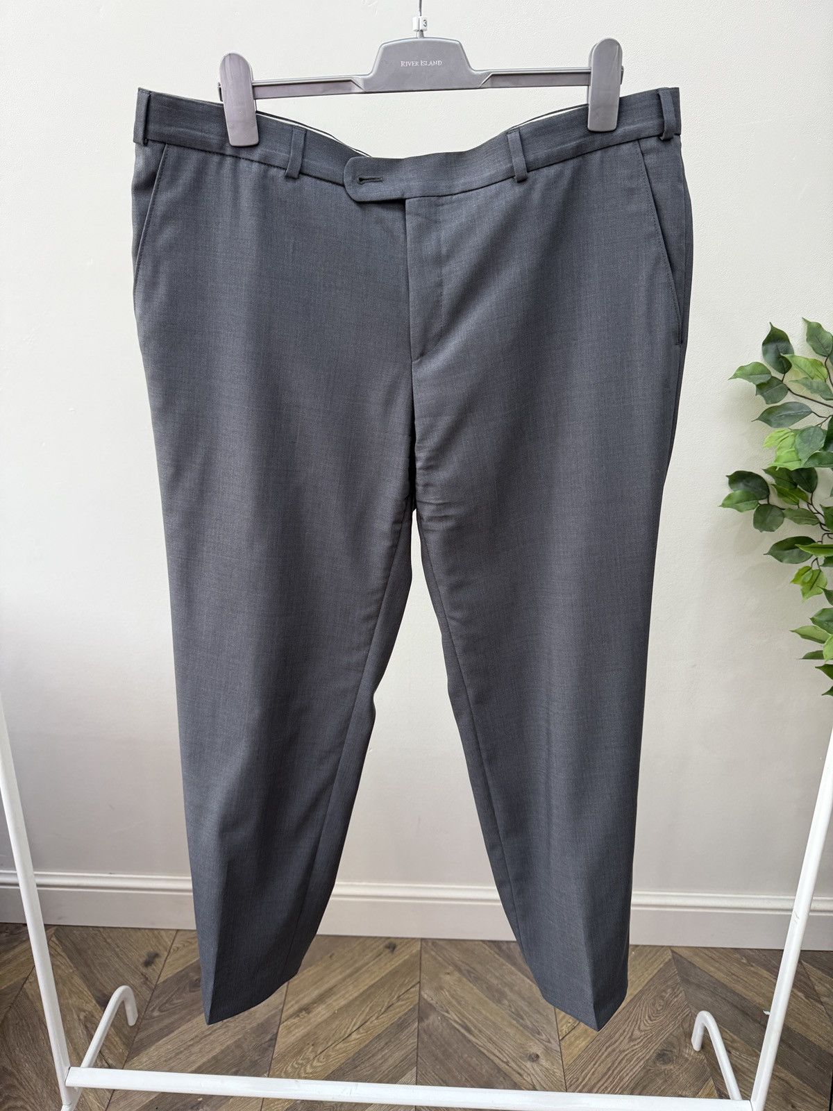 Other Vintage Dolzer Bespoke Zignone Super 100’s Wool Suit Grey Size 50R - 10 Thumbnail