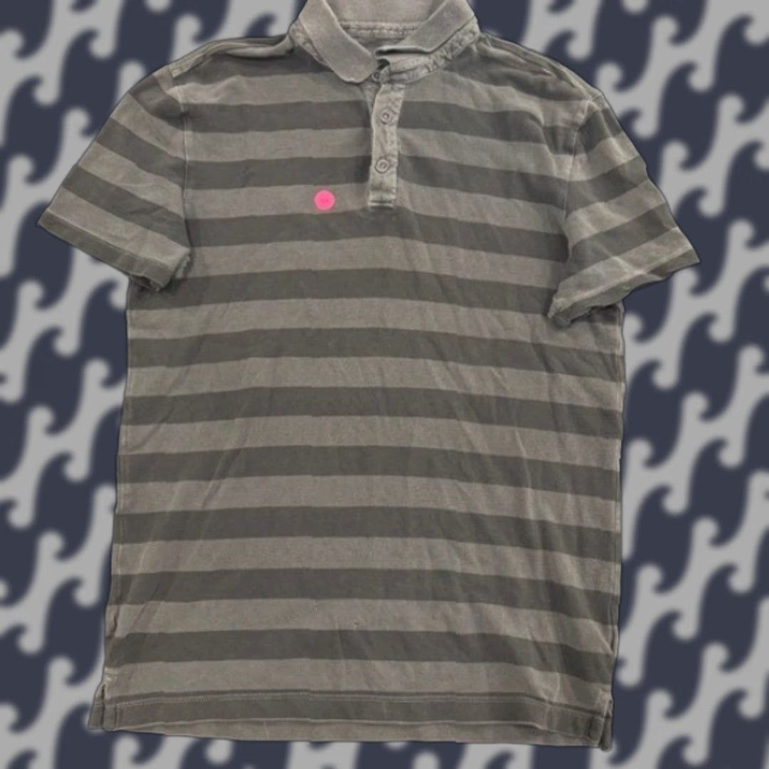 Gap VINTAGE GAP Shirt Mens Gray Polo Slim Fit Short Sleeve Size M Cotton Size US M / EU 48-50 / 2 - 1 Thumbnail