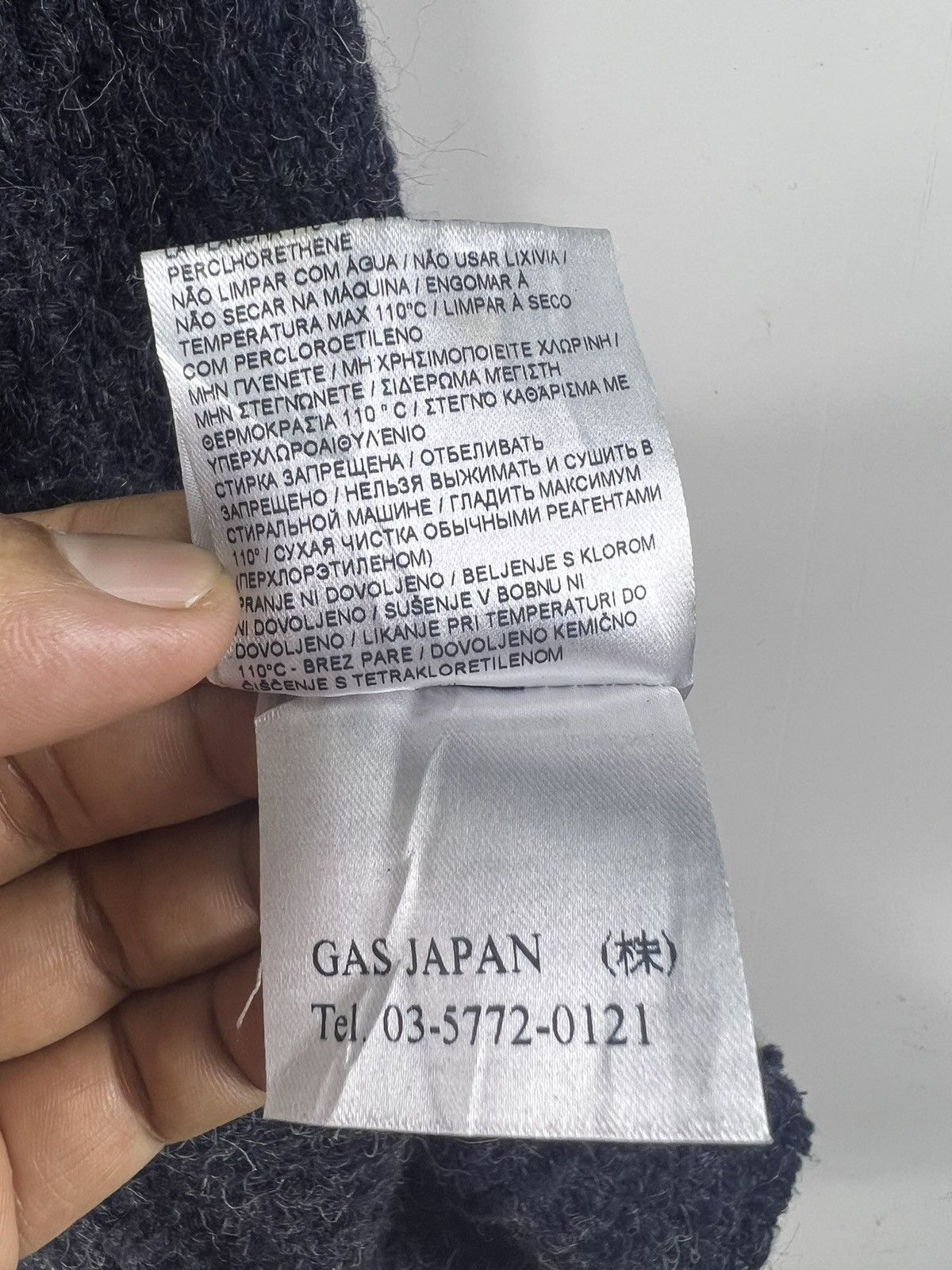 45rpm 🔥 indigo GAS Japan Grotto S.p.a Heavy Knit jacket Size US XS / EU 42 / 0 - 11 Thumbnail