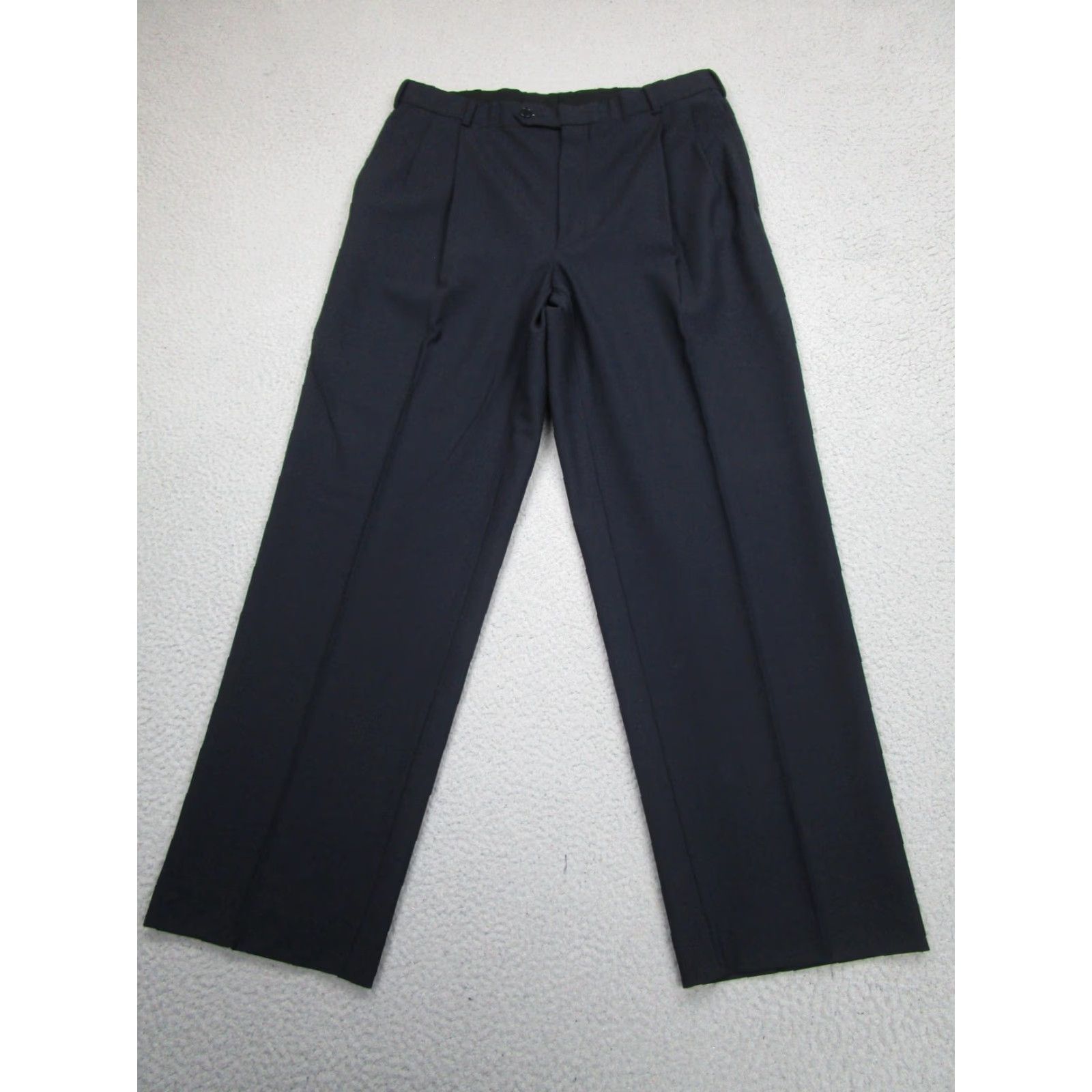 Brooks Brothers Brooks Brothers Pants Mens 38x33 Navy 346 Stretch Wool Dress Pleated Slacks Size US 38 / EU 54 - 2 Thumbnail