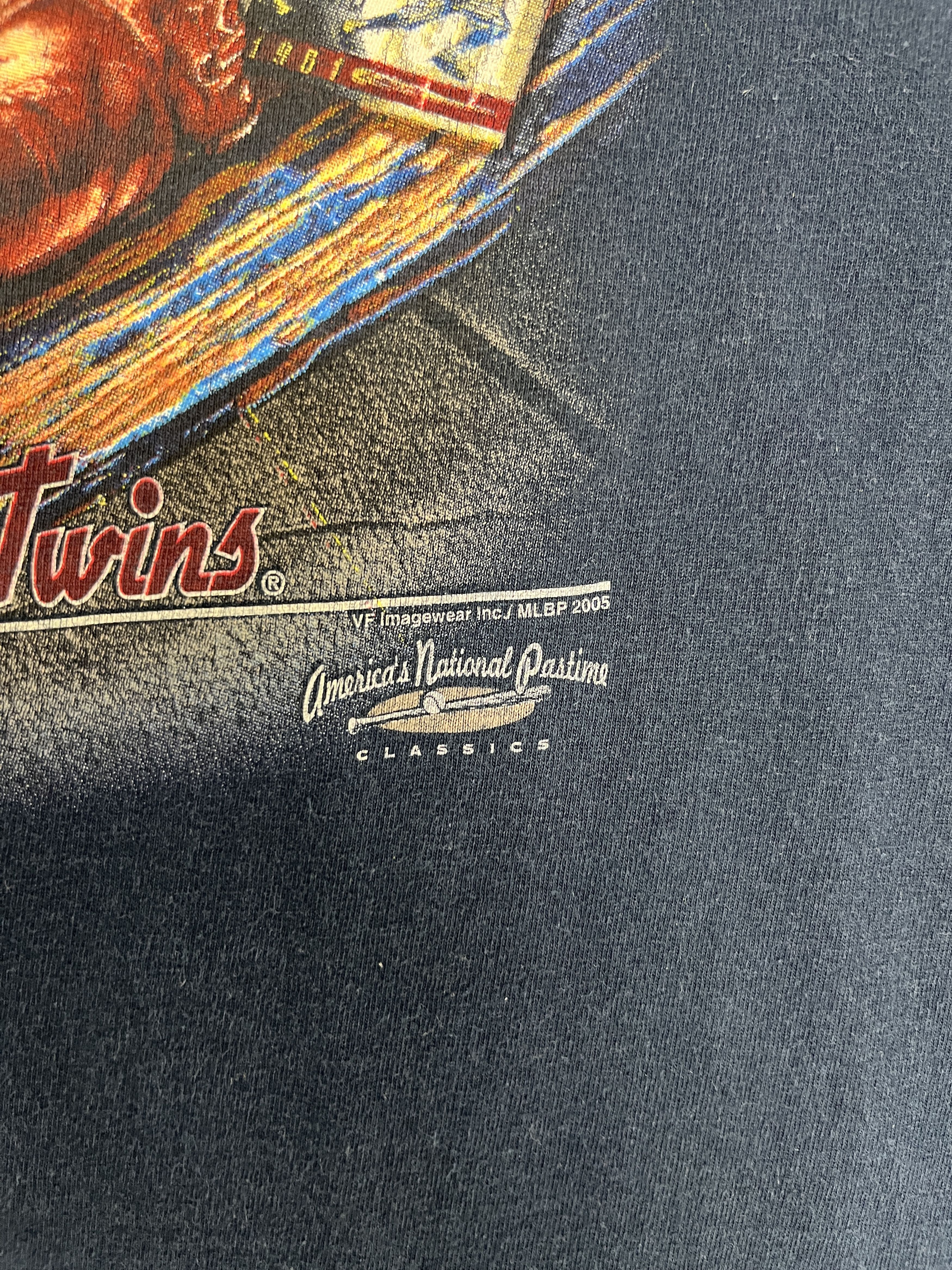 Vintage Minnesota Twins Vintage Blue T-Shirt Tee Size US L / EU 52-54 / 3 - 3 Thumbnail