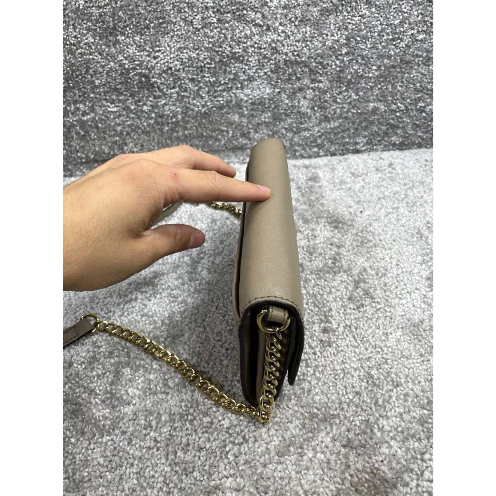 Michael Kors Michael Kors Wallets Crossbody Womens Emerson Brown Leather Adjustable Chain Size ONE SIZE - 5 Thumbnail