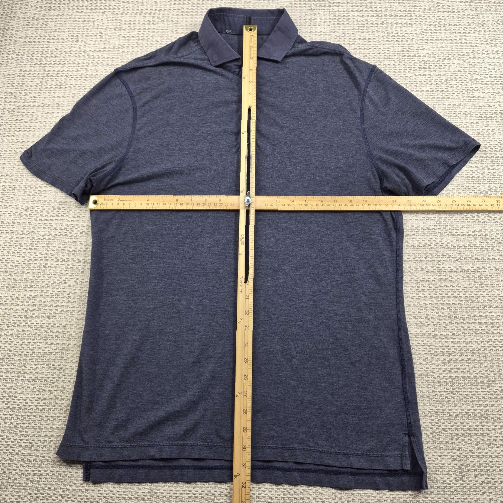 Lululemon Lululemon Polo Shirt Mens Large Blue Solid Performance Golf Tech Short Sleeve Shirt Mens Large Blue Solid Size US L / EU 52-54 / 3 - 6 Thumbnail