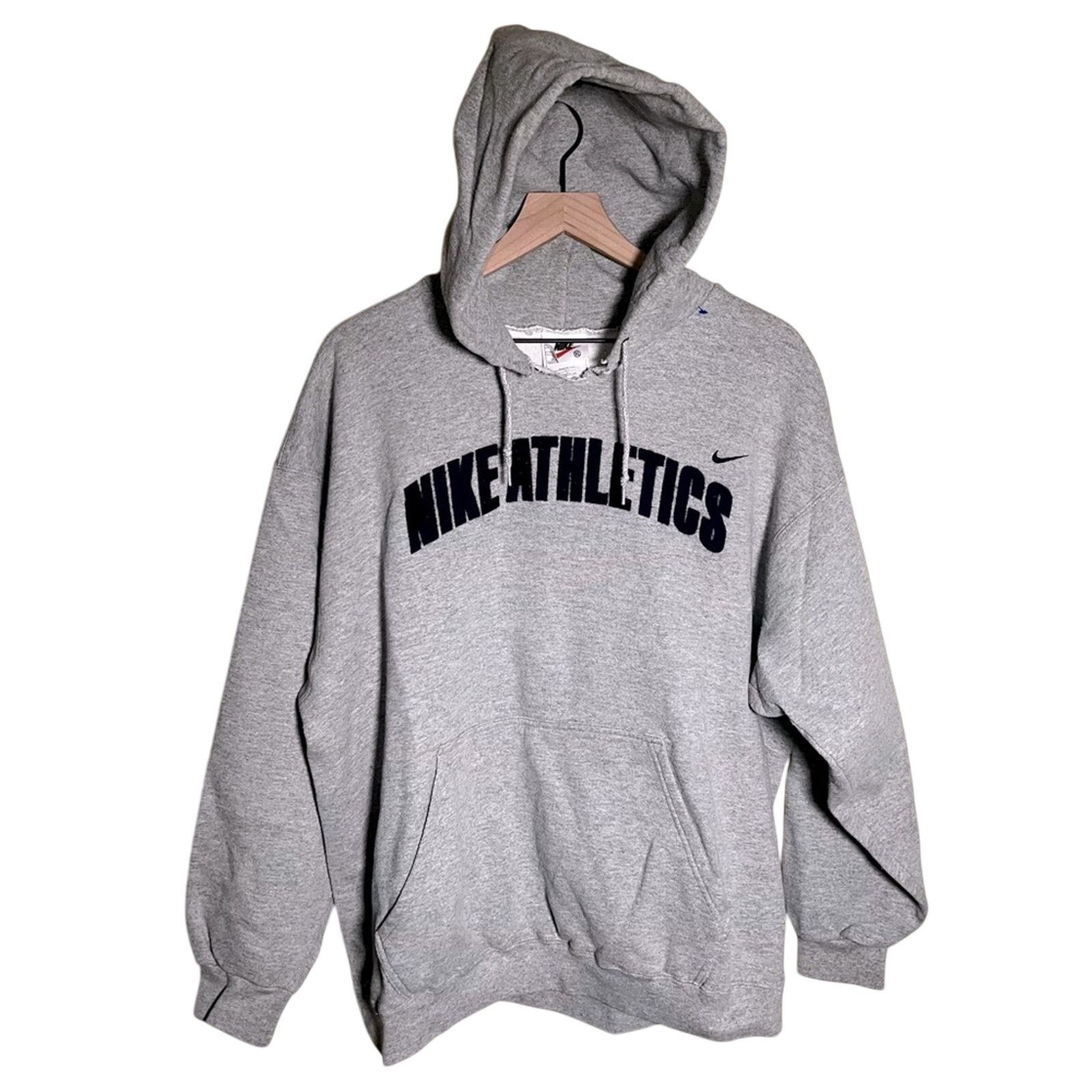 Nike VNTG NIKE Embroidered felt letter 90s hoodie XL Size US XL / EU 56 / 4 - 1 Thumbnail