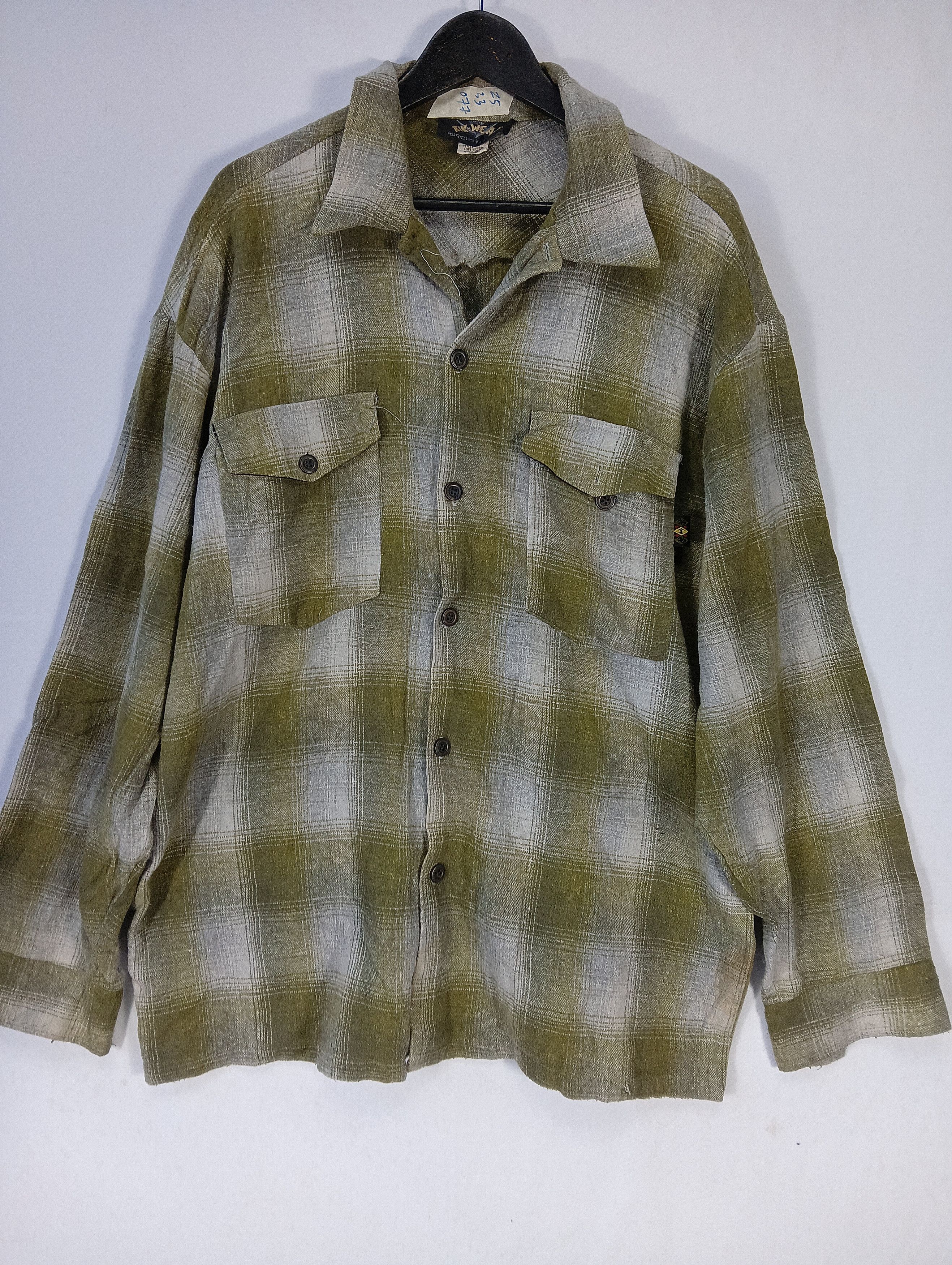 Vintage vintage wool kik wear button up rare TEE Size US XXL / EU 58 / 5 - 2 Thumbnail