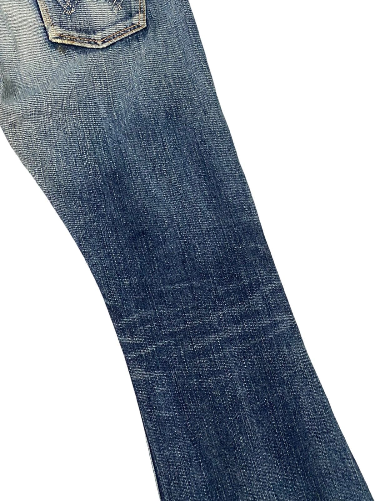 Edwin Flare Jeans Edwin Japan Faded Distress Boot Cut 7🟦9 Size US 32 / EU 48 - 17 Thumbnail