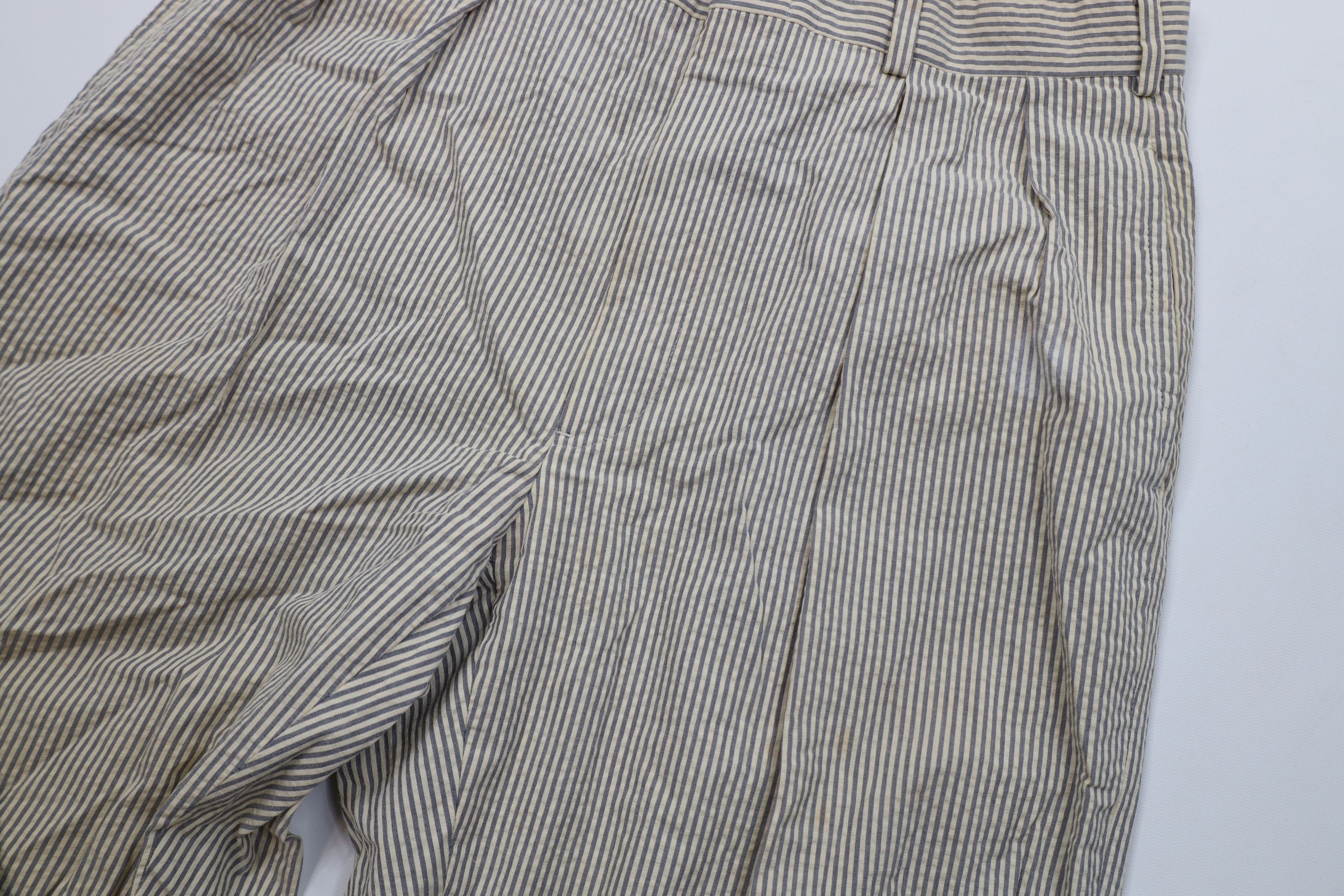 Polo Ralph Lauren Vintage 70s Ralph Lauren Seer Sucker Wide Leg Pants USA Size US 32 / EU 48 - 7 Thumbnail