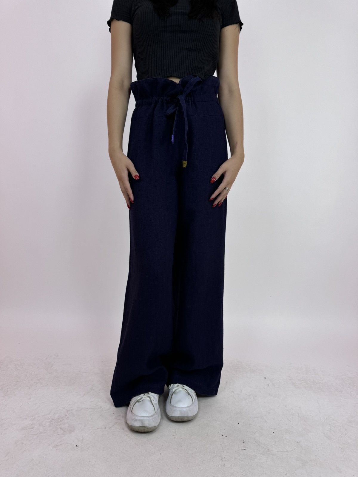 Designer × Japanese Brand gudrun sjoden linen trousers pants Womens size S Size 26" / US 2 / IT 38 - 3 Thumbnail