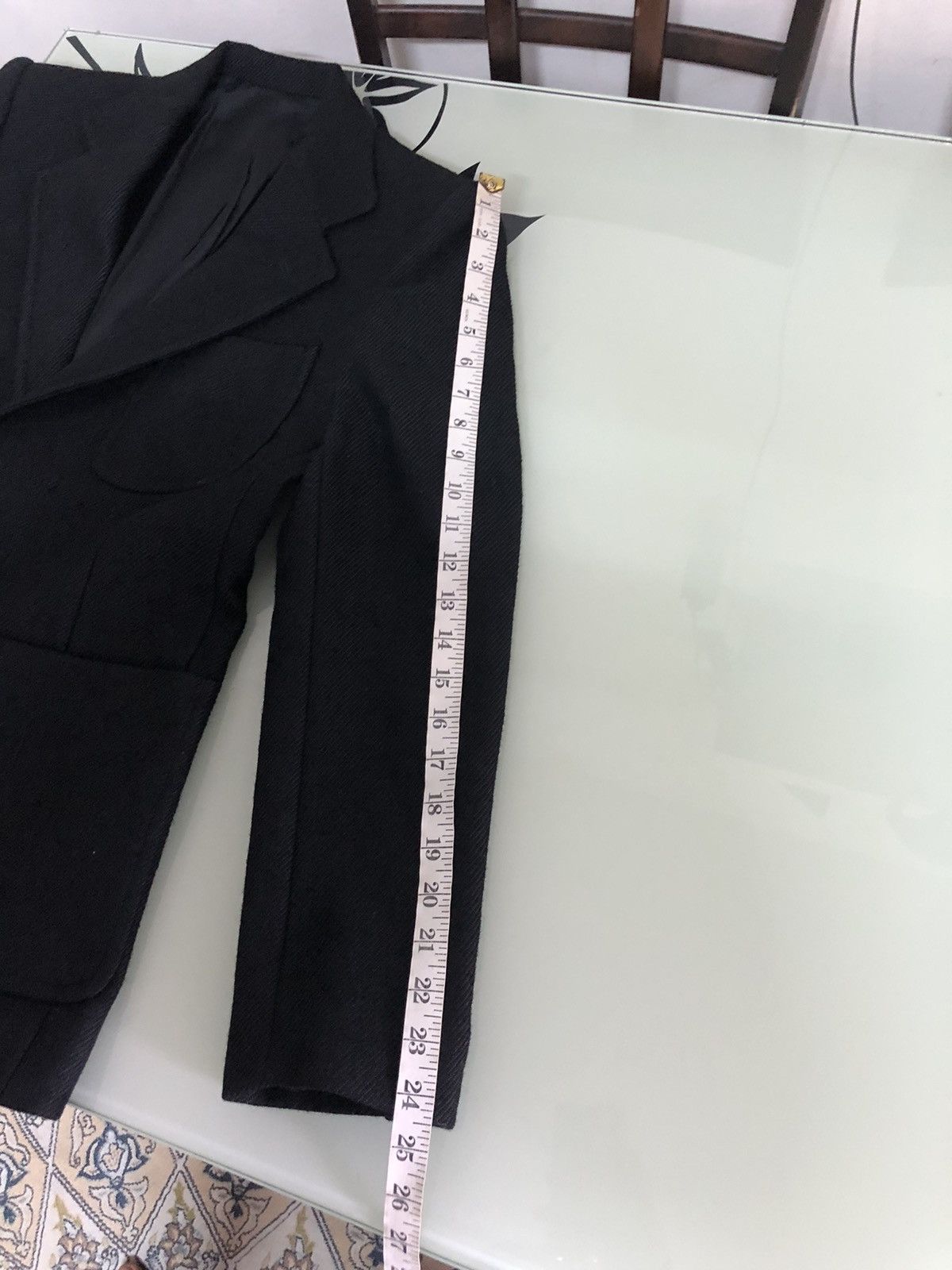 5351 POUR LES HOMMES 5351 Pour Les Hommes Black Wool Lined Single Breasted Blazer Size US M / EU 48-50 / 2 - 25 Thumbnail