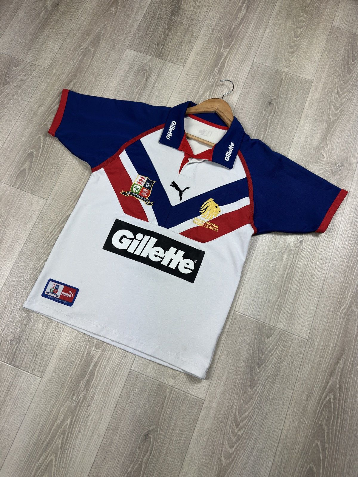 Puma Vintage Puma Great Britain Lions Rugby League Shirt 2005/06 Size US S / EU 44-46 / 1 - 3 Thumbnail
