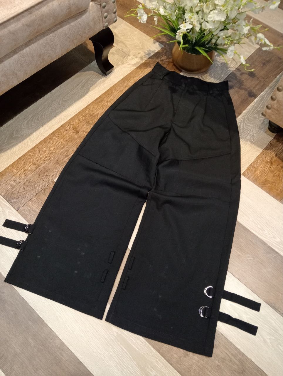 Japanese Brand MAISON SPECIAL BANDAGE WIDE WOOL PANTS Size 25" / US 0 / IT 36 - 2 Thumbnail