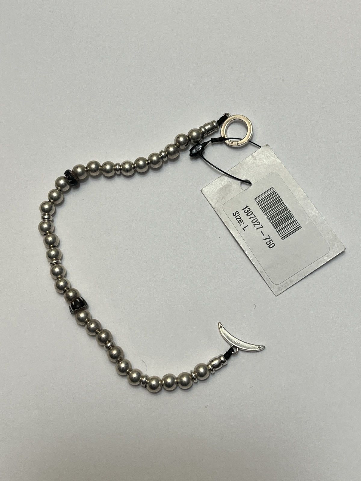 Mikia $370 NEW Mikia Sterling Silver Beaded Bracelet size Large Size ONE SIZE - 1 Thumbnail