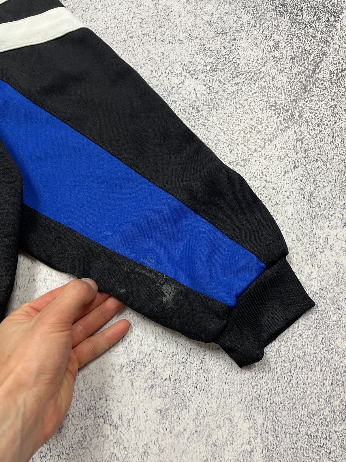Adidas Rare Vintage Adidas Football Track Jacket Blue & Black 90’s Size US L / EU 52-54 / 3 - 5 Thumbnail