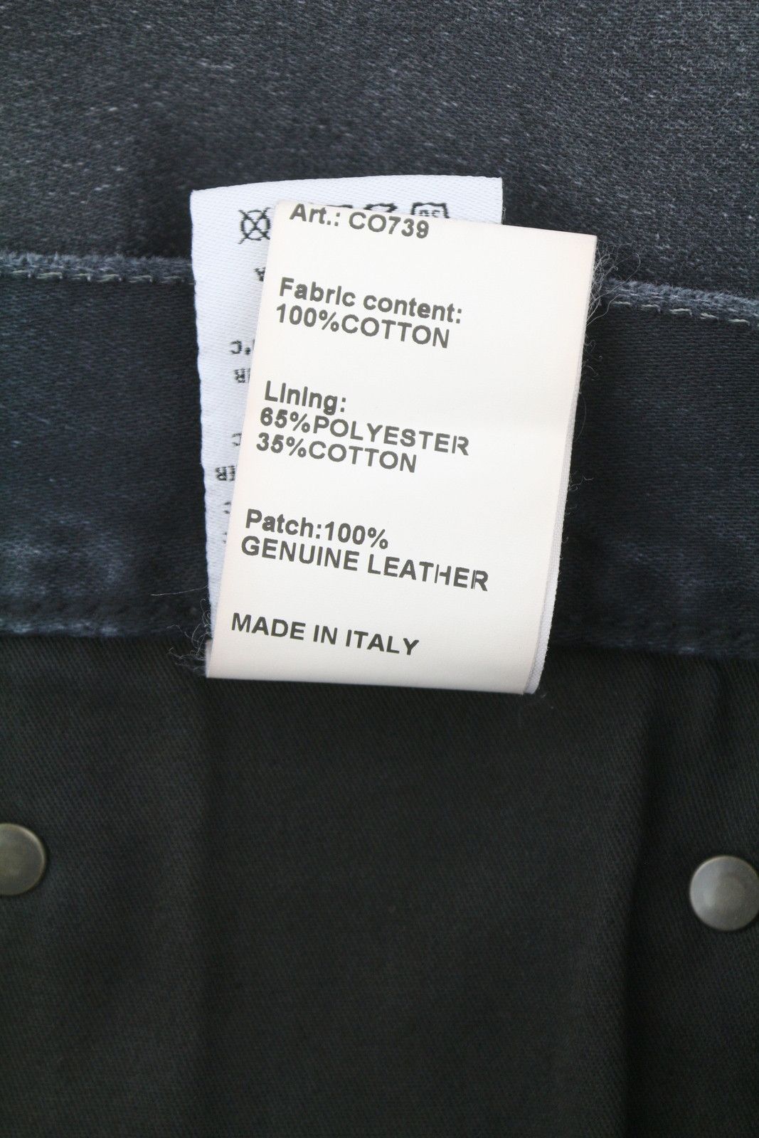 R13 X-BF 29 Black Garment Dyed Moleskin Faded Ankle FW25 86628 Size 29" - 10 Thumbnail