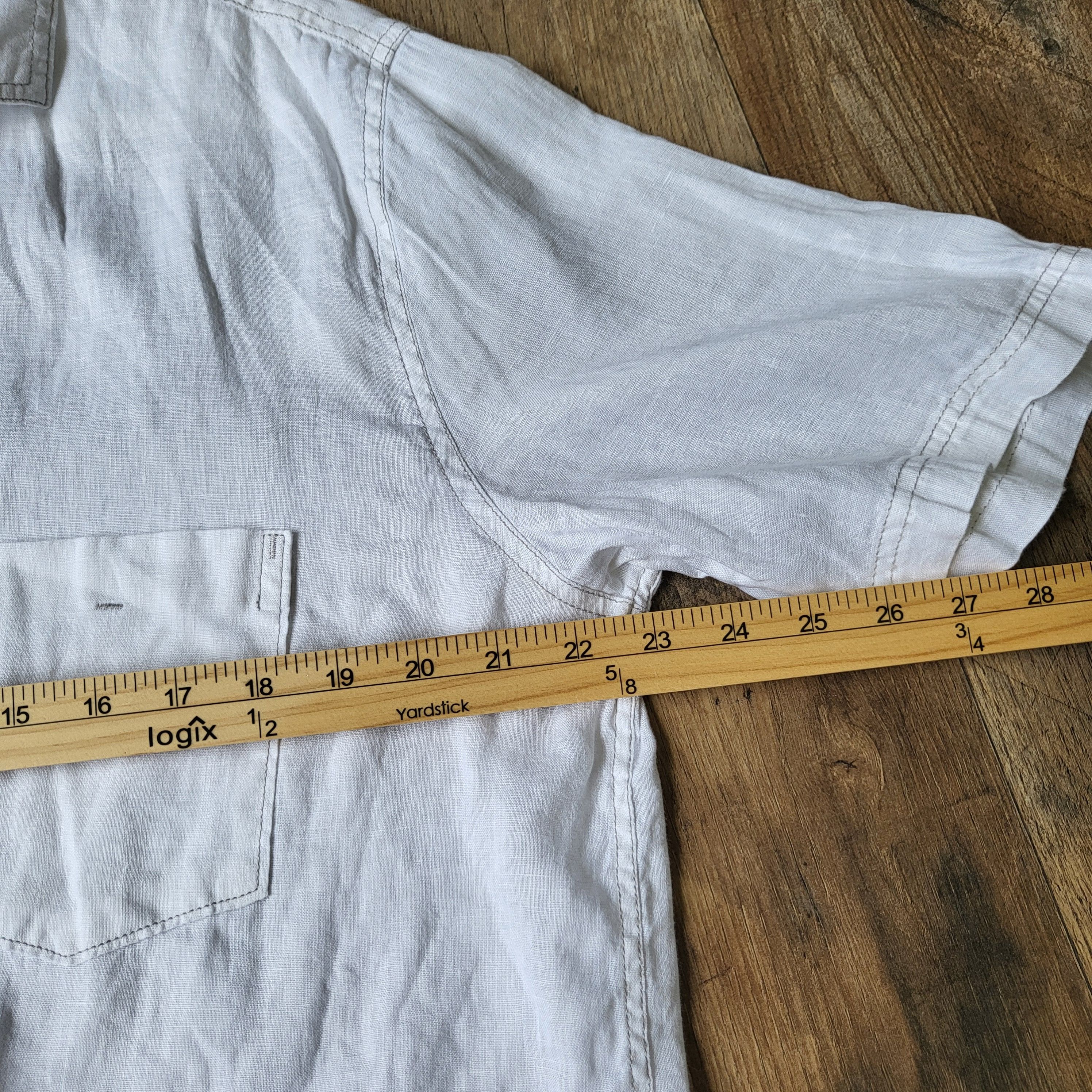 Roundtree & Yorke ROUNDTREE & YORKE Casual Linen Button Down Shirt Size US M / EU 48-50 / 2 - 7 Thumbnail