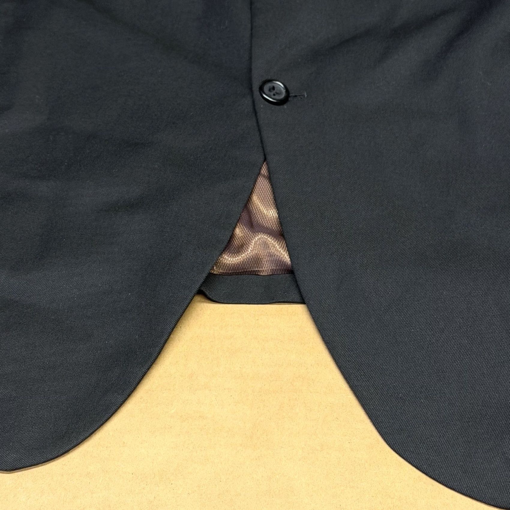 Vintage Caravelli Mens Black 54 2 Button Notch Lapel Classic Sport Coat Jacket Size US L / EU 52-54 / 3 - 4 Thumbnail