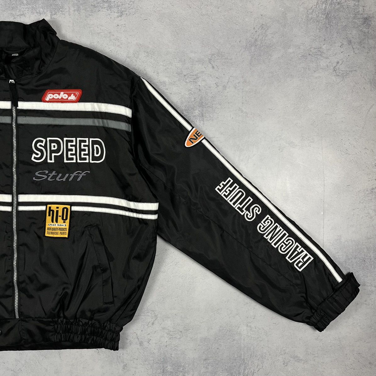 NASCAR Vintage High Speed Racing Bomber Jacket 90’s Size US XXL / EU 58 / 5 - 3 Thumbnail