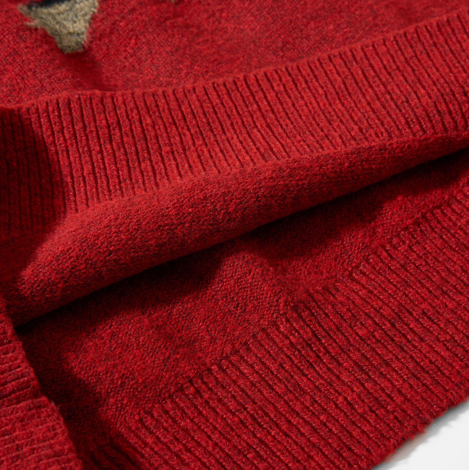 Other Red Wool Crewneck Sweater with Horse Motif Size US M / EU 48-50 / 2 - 7 Thumbnail