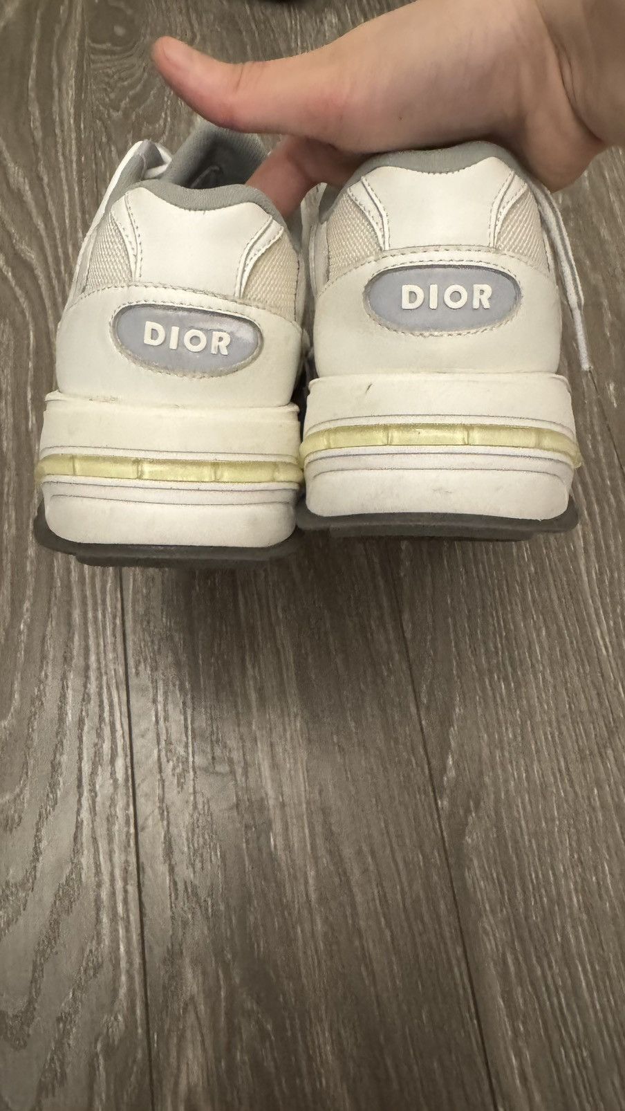 Dior Dior B22 Sneakers – White/Grey Size 42– Excellent Condition Size US 9 / EU 42 - 4 Thumbnail
